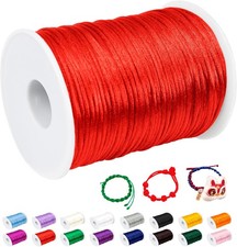 CAMAL 2.5mm Nylon Bracelet String for Bracelet Making, Strong Nylon Beading Cord