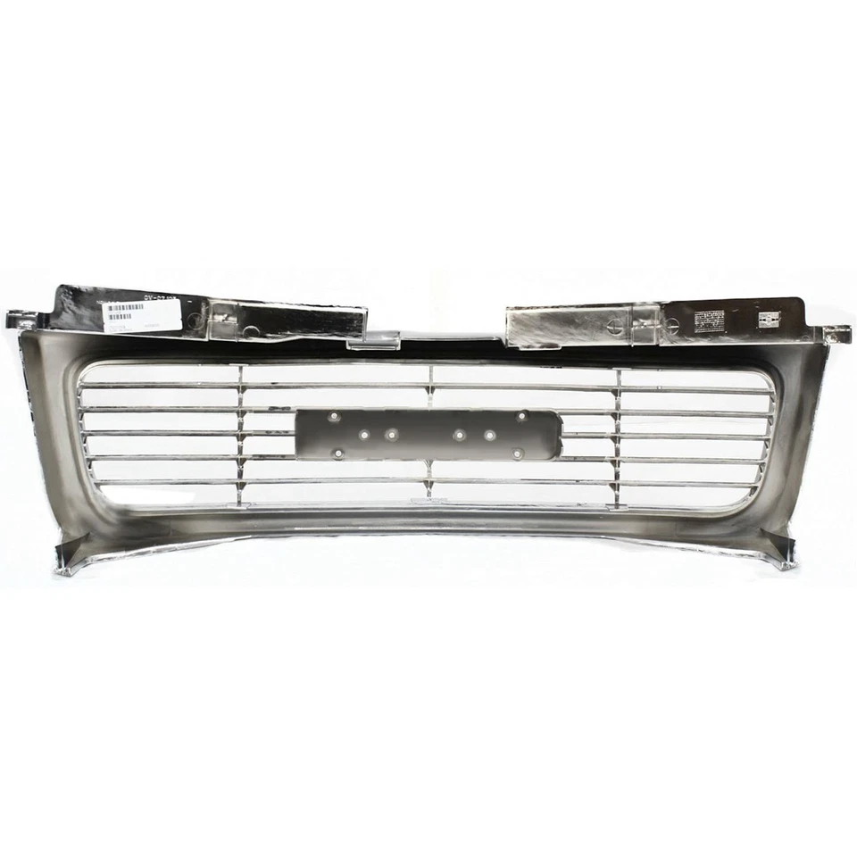 Grille For 98-2004 GMC Sonoma 98-2001 Jimmy Chrome Shell w/ Gray Insert Plastic - Image 4 of 4