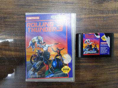 Rolling Thunder 3 Sega Genesis Cartridge and Case Rental Case