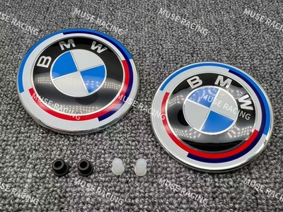 50 Year BMW Roundel Replacement Front Hood Rear Trunk Emblem Badge with Grommets