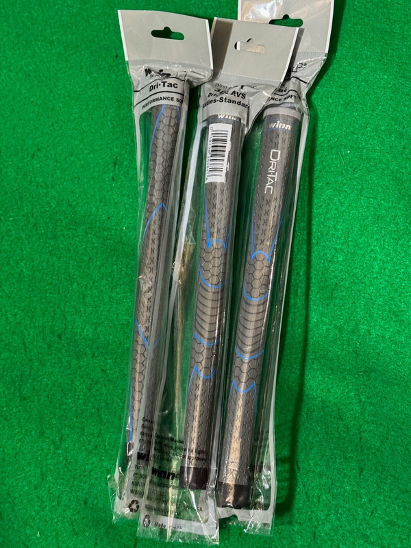 Set of 3 Winn DriTac Lady Grips - Gray