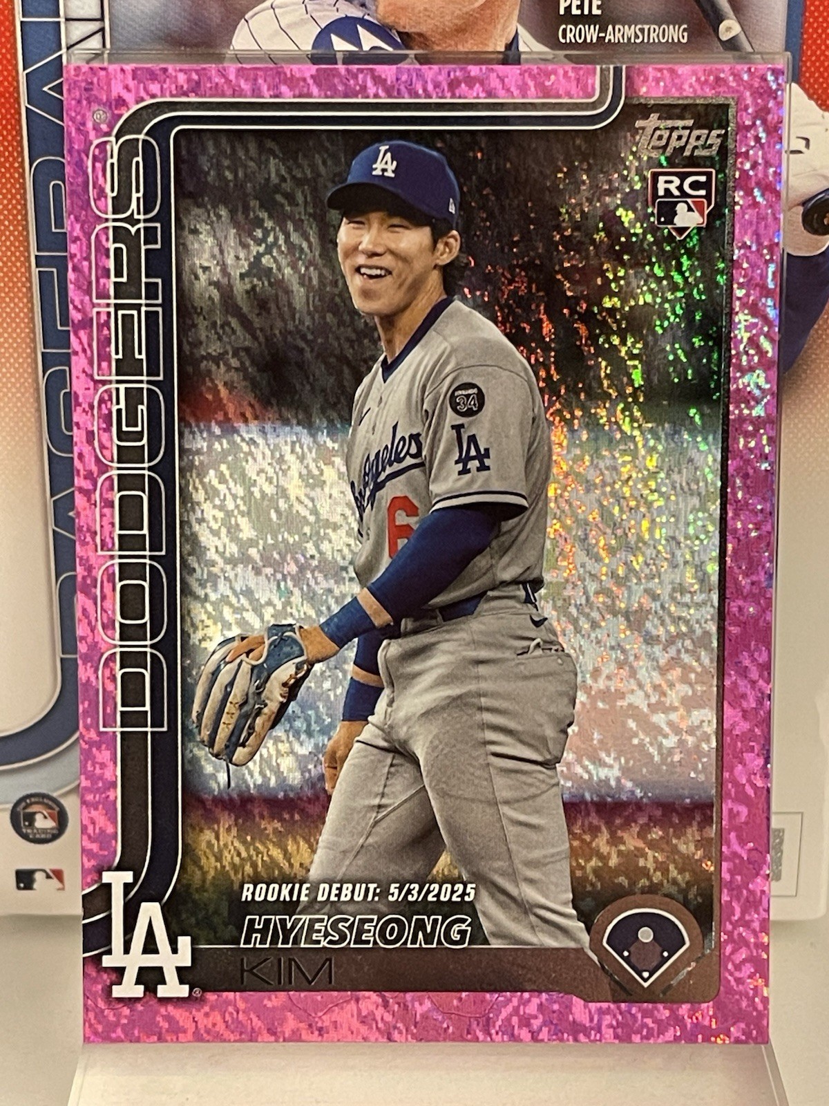 2025 TOPPS UPDATE - Hyeseong Kim (Rookie Debut) #US312 - Pink Holo Foil