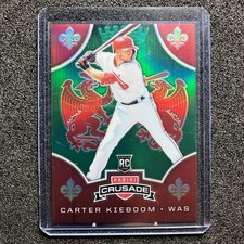 2019 Panini Chronicles Crusade - Carter Kieboom #18 Green Prizm 02/50 (RC)