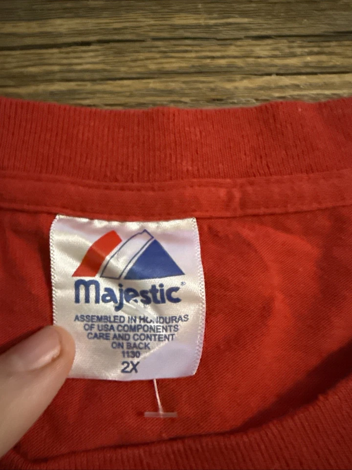 Camiseta deportiva vintage de David Ortiz de los Boston Red Sox XXL roja majestuosa #34 Foto 2 de 4