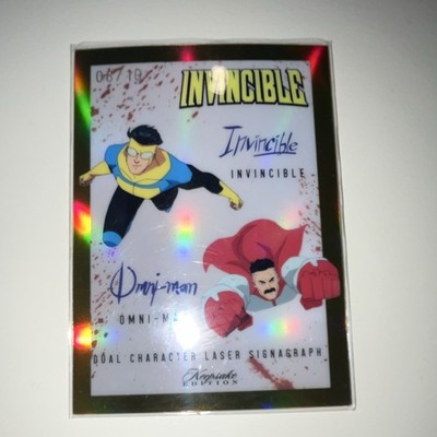Invincible Character Signagraph Dual Autograph Card #360 Invincible Omni-Man /10