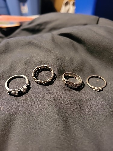 silver rings for women 925 lot used