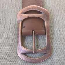 STEVE MADDEN copper buckle Studded Leather Belt Sm