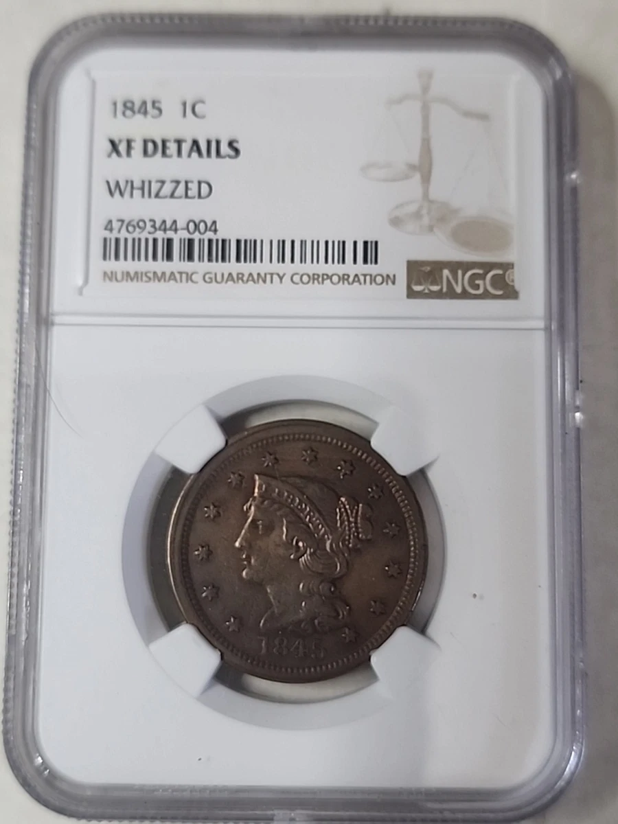 NGC 1845 Year Braided Hair Large Cents (1839-1857) for sale | eBay