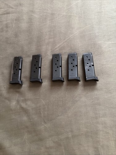 1 - (Only 1) - RUGER LCP .380 6 Round Magazine-Blue Steel Mag Finger Rest