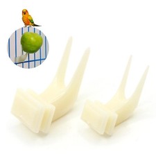 Pet Product Plastic Fruit Fork For Bird Parrot Macaw Accessories C4I0 Cage X6T7