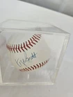 George Brett Autographed Baseball Royals HOF W/Case