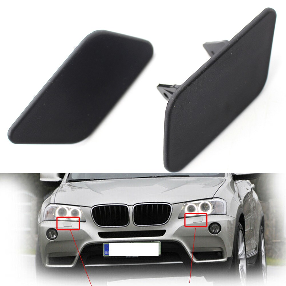 For BMW X3 F25 2010 -14 11 12 13 Bumper Headlight Headlamp Washer Cap Cover 2x