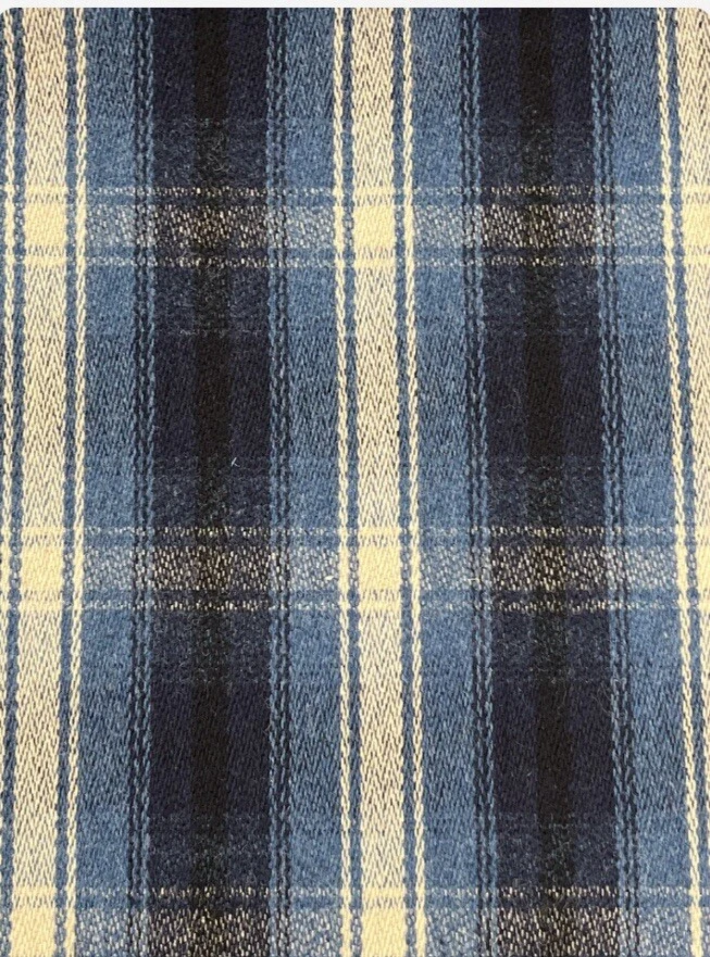 Ralph Lauren Harrison LuxuryPlaid, mezcla de lana, tela de tapicería, 1 yarda Foto 2 de 2