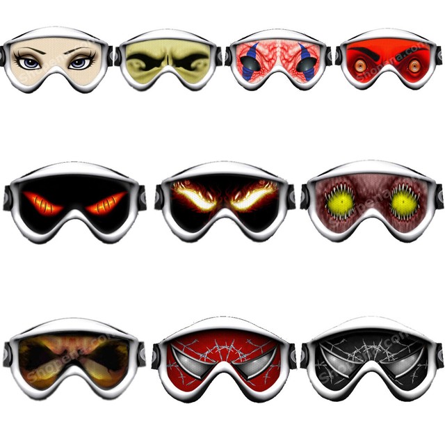 SkullSkins Motorcycle Goggle Decal Tint Venom SpiderMan Goggle Sticker
