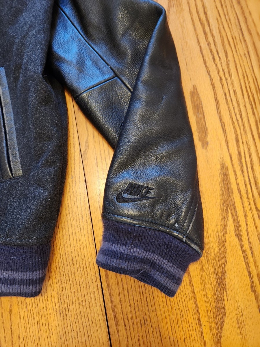 Vintage Nike Leather Varsity Jacket Mens Large | eBay Vintage Nike Leather Varsity Jacket Mens Large | eBay