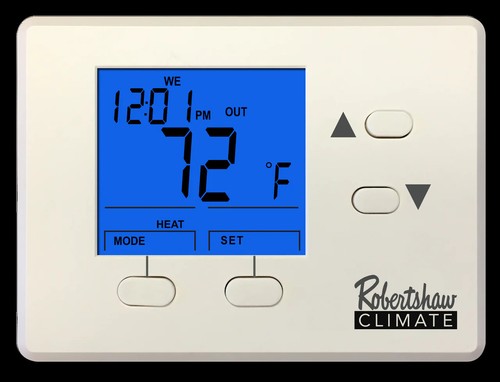 Robertshaw RS1100-72 programmierbarer Thermostat nur Heizung 72F Max