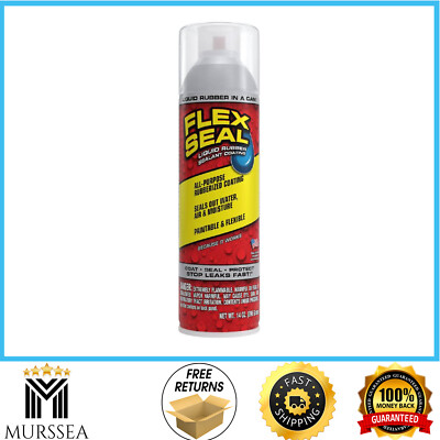 Flex Seal Clear 14 oz. Aerosol Liquid Rubber Sealant Coating Sealing Cracks