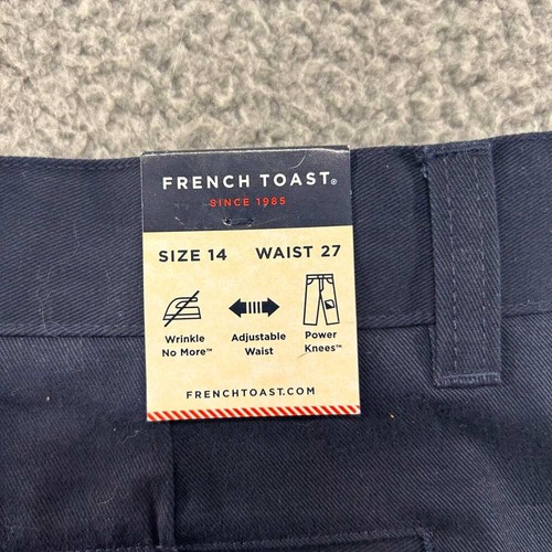 French Toast Schoolwear Relaxed Fit Uniform Pants Blue Pant Boy's Size 14 - Picture 15 of 18