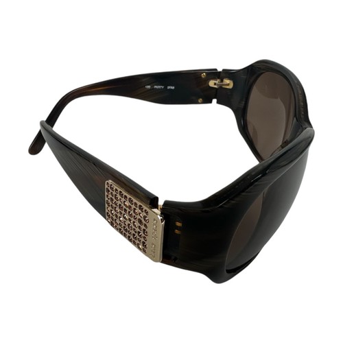 kate spade new york Sunglasses Womens Party Made Italy 56mm RHINESTONES Tortoise - Picture 2 of 13