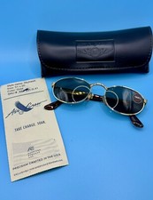 VTG Gold Frame Sunglasses Skyhawk Military Tactical Aviation Air Crew NOS Black