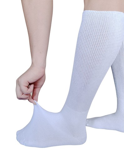 Extra breite Socken für Lymphödem geschwollene Füße Bein bariatrische Socken medizinischer Guss... - Bild 4 von 7