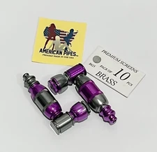 2 PCS AMERICANPIPES(tm) HIGH QUALITY METAL  SMOKING PIPE With  10 SCREENS