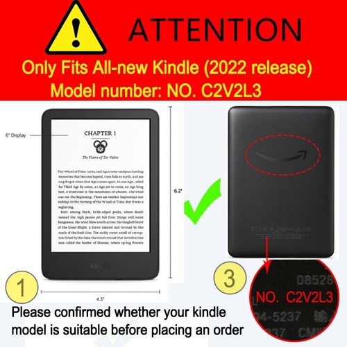 For Amazon Kindle 11th Gen 2024 6 inch Shockproof Case Magnetic Smart Flip Cover - Picture 4 of 25