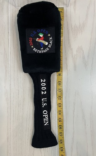 2002 US Open Bethpage Black GOLF Headcover Tiger Woods won that year! RARE! - Picture 9 of 9