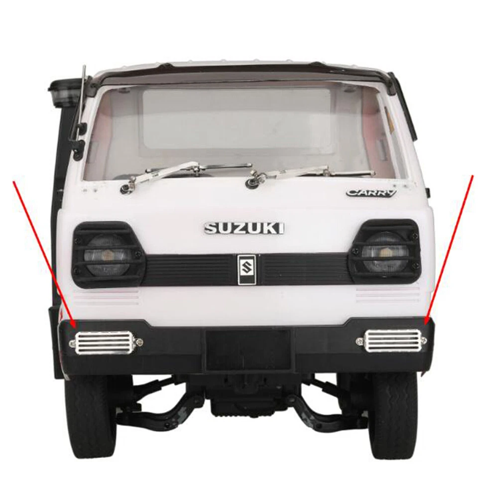 Metal Simulation Front Rear Lampshade Metal Lampshade for WPL D12 1:10 RC Car - Image 3 of 4