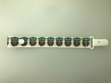 SKULLS HOLDER CLIP WITH SNAP OR STRING