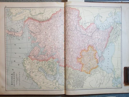 MAPPA 1922 CRAM’S HOME LIBRARY ATLAS WWI CRAM CRAMS PRIMA GUERRA MONDIALE 12” x 15” - Foto 15 di 24