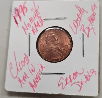 BEAUTIFUL 1995 No Mint Mark Close AM Penny | eBay