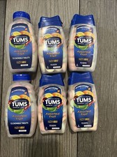 Lot Of 6 Tums Ultra Strength 1000 Assorted Fruit 72 Tabs Each Exp 2026