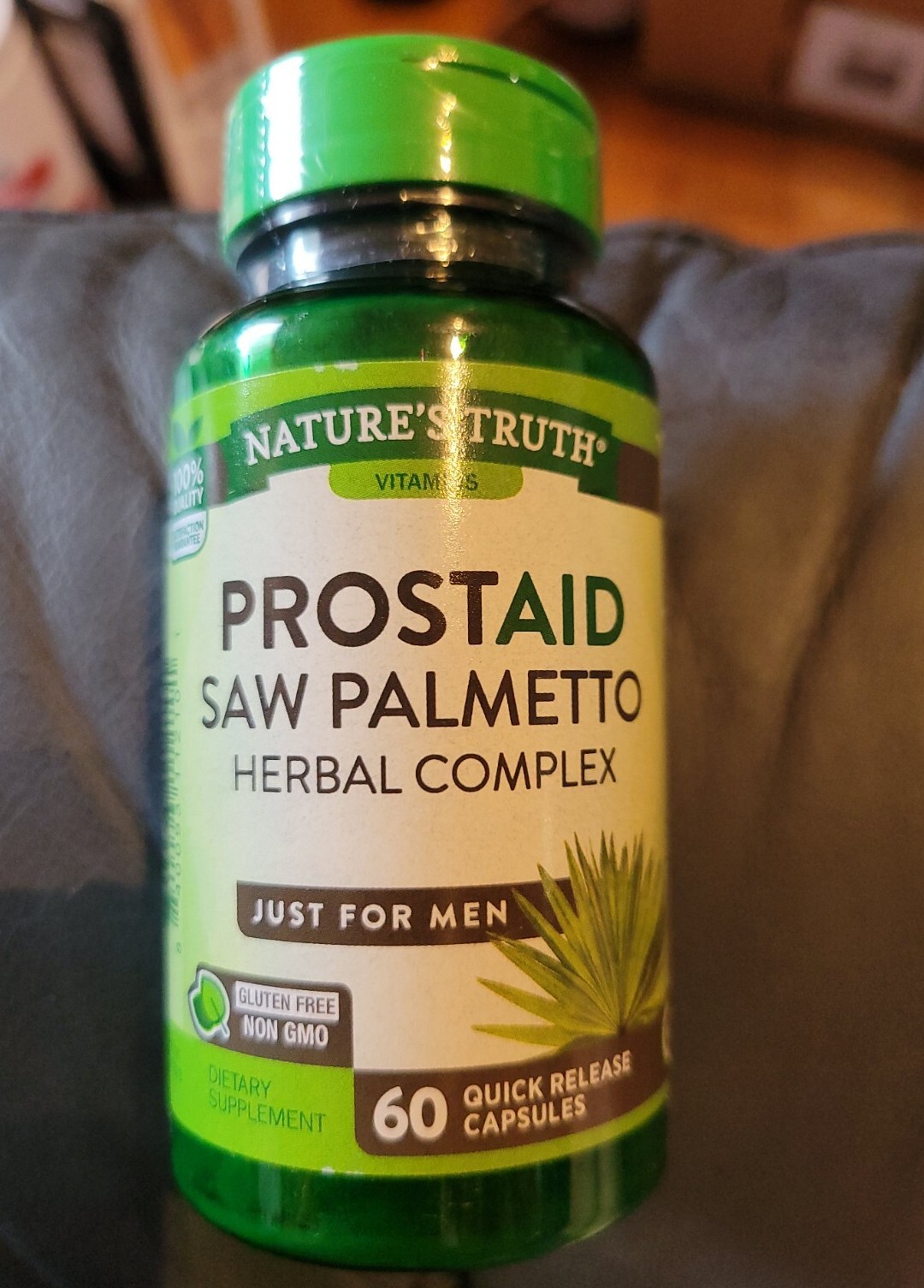 Nature's Truth Prostaid Saw Palmetto Herbal Complex 60 Capsules Non GMO