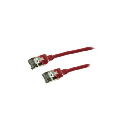 CQ9064S Patch cord U/FTP 6a Line Cu TPE rot L:3 meterstrahlungshemmend LOGILINK