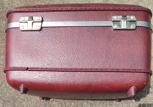 Vintage American Tourister Hard shell Cosmetic/Makeup Train Case w/ mirror - Picture 3 of 9