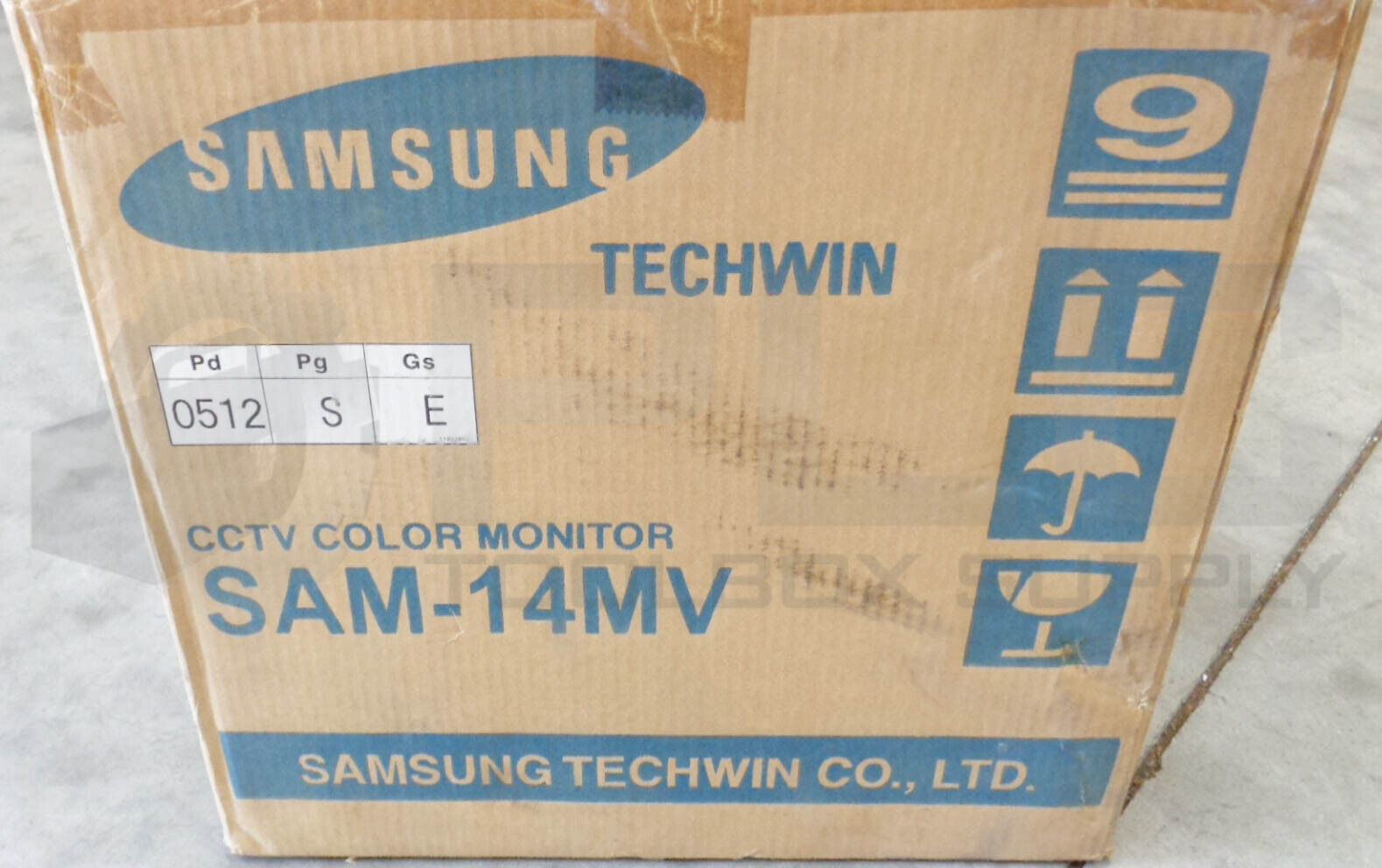 Samsung SAM-14MV Color CCTV Monitor 14 - w/Cord F606M0457