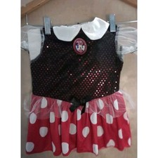 Disney Baby Minnie Mouse Toddler Dress Costume Sequin and Polka Dots Disneyland