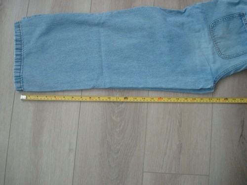 ZARA Girls Light Blue Wide Leg Jeans Elastic Waist Pockets Size 10 140cm - Picture 8 of 8