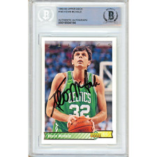 Kevin McHale Signed 1992-93 Upper Deck #183 Beckett BAS Boston Celtics Auto
