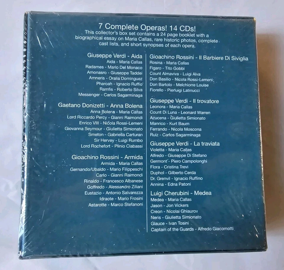 LEGENDARY PERFORMANCES OF CALLAS Volume 1 & 2 Boxed CD Sets Maria Callas SEALED - Image 4 of 4