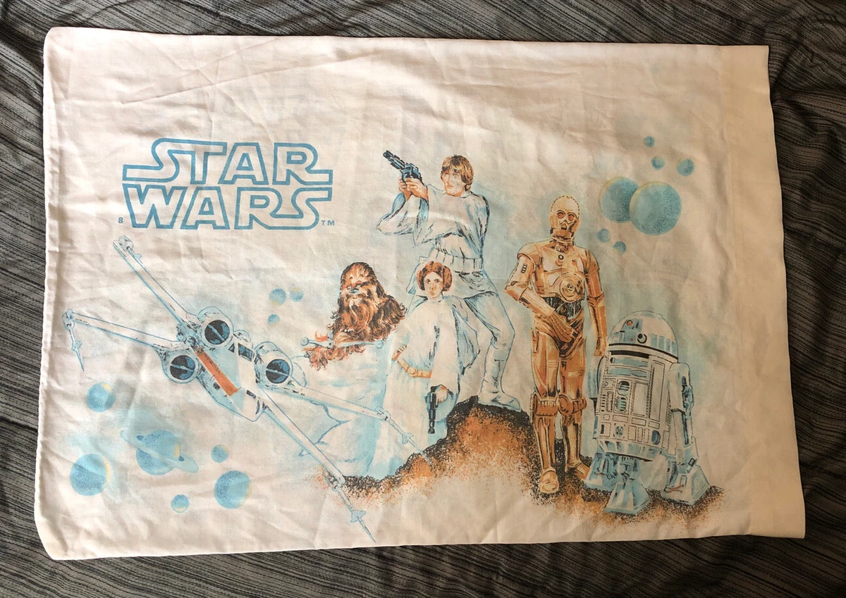 Vintage 1977 STAR WARS ANH Pillow Case A NEW HOPE Pillowcase RARE