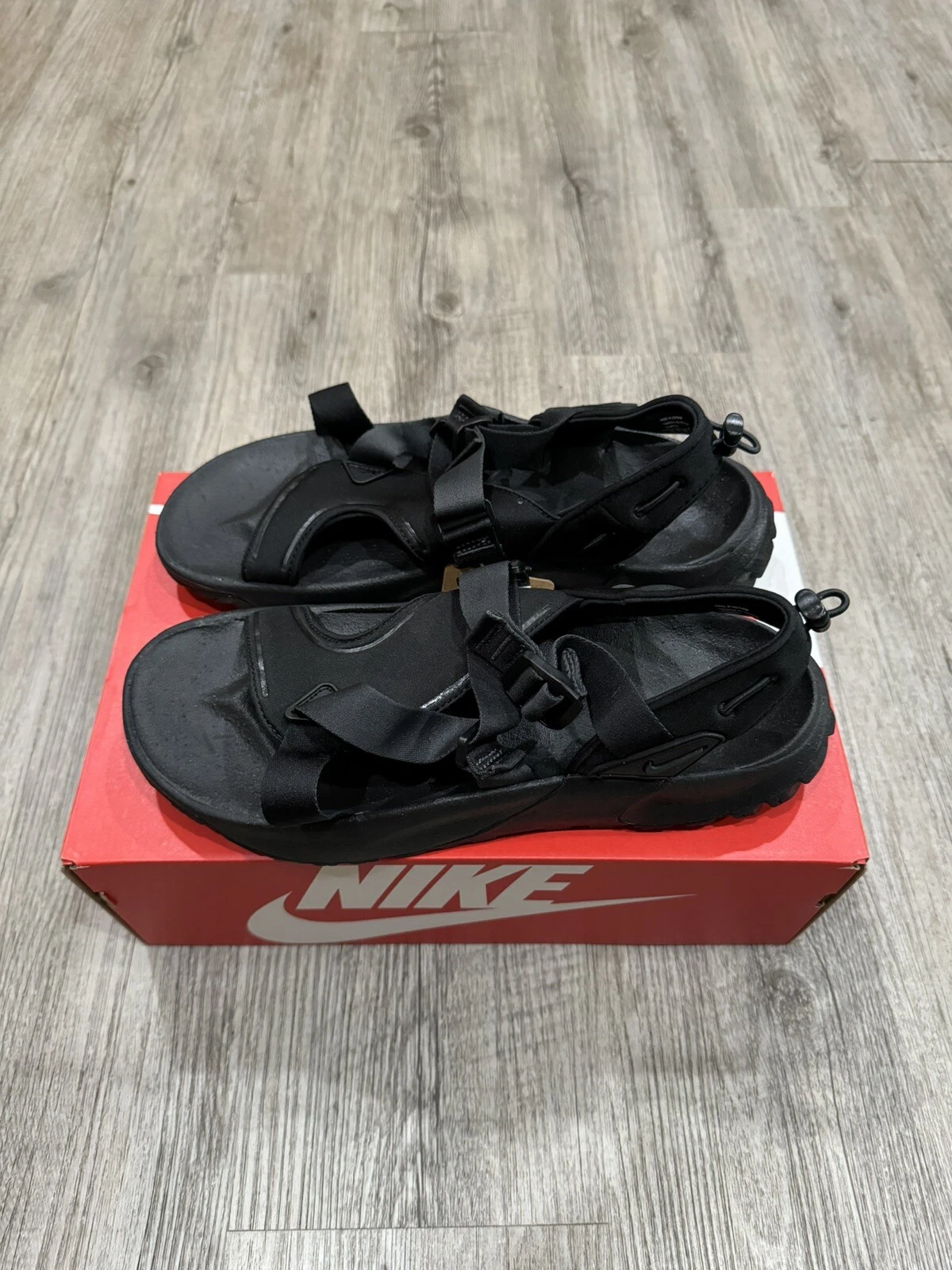 NIKE ONEONTA NN SANDALO NA NERO ANTRACITE TAGLIA 12 NUOVO CON SCATOLA