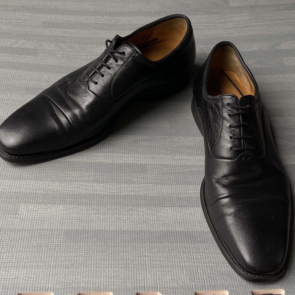 Magnanni \'Federico\' Cap Toe Oxfords Black Leather Mens Size 10 1/2 MSRP $298 Magnanni  main image 3