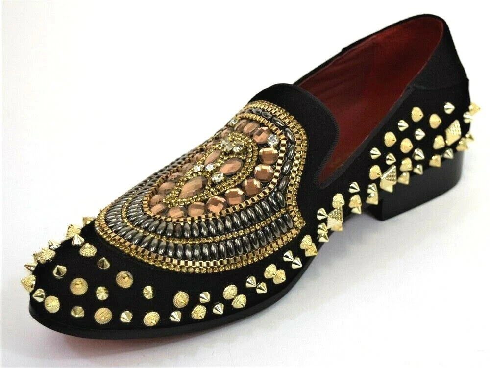 Zapatos 2025 black gold