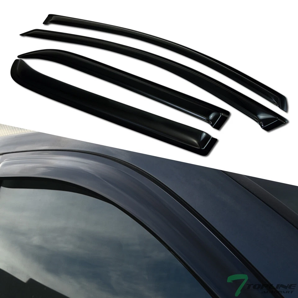 Topline For 2007-2016 GMC Acadia/2017 Limited Sun Rain Guard Vent Window Visors Foto 3 de 4