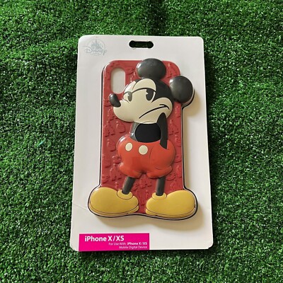 iPhoneケース Disney Parks iPhoneX Disney Park D-Tech Retro Mickey Mouse 3D Red iPhone X/ XS Rare