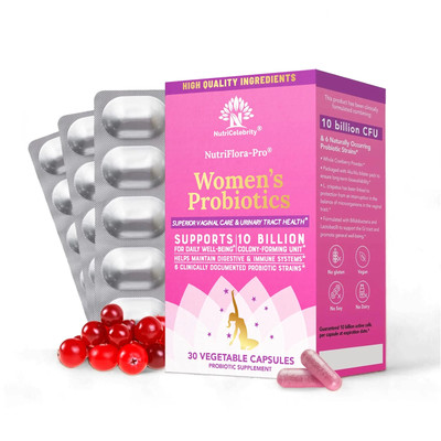 NutriFlora-Pro Probiotics Women Supports vaginal, UTI, digestive system period p