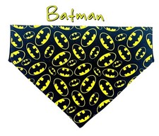 Batman Dog Bandana, Over the Collar bandana, Dog collar bandana Super Hero