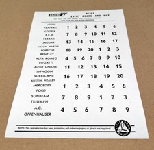 Triang Tri-ang Scalextric 1960's sticker decal Event Board and Hut A/201 A201